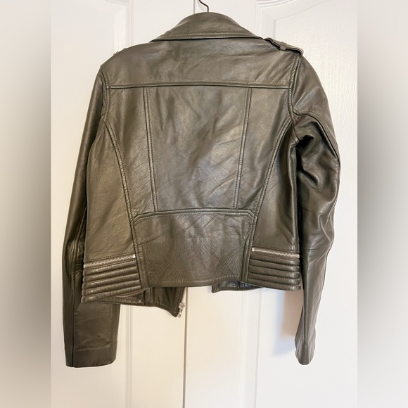 Maje leather biker Jacket - Picture 2 of 2
